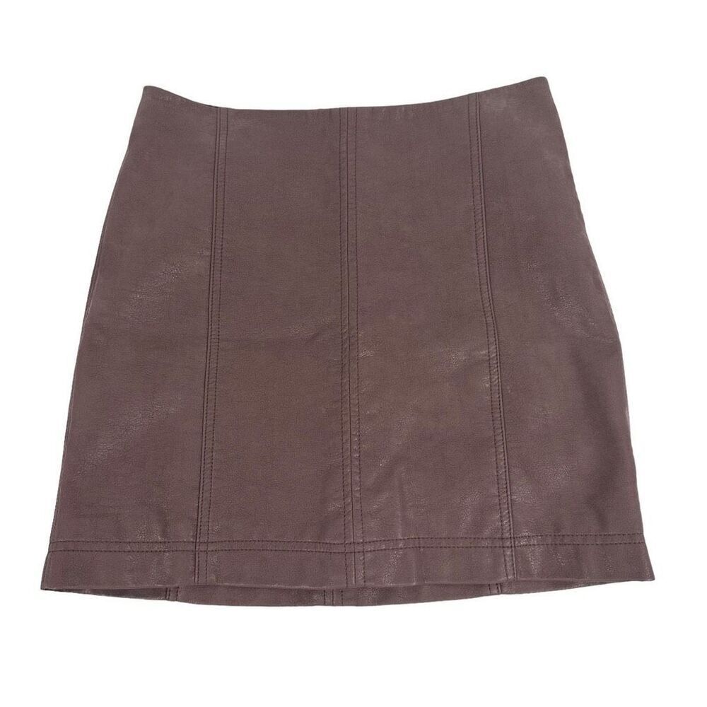 Free People Mauve Vegan Suede Mini Skirt size 2